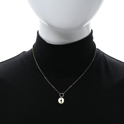 Foundrae 18K Yellow Gold Diamond Star Symbol Disk Drop Necklace 2 of 5