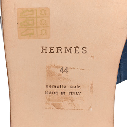 Hermes Matte Niloticus Crocodile Mens Izmir Sandals 44 Mykonos 8 of 10