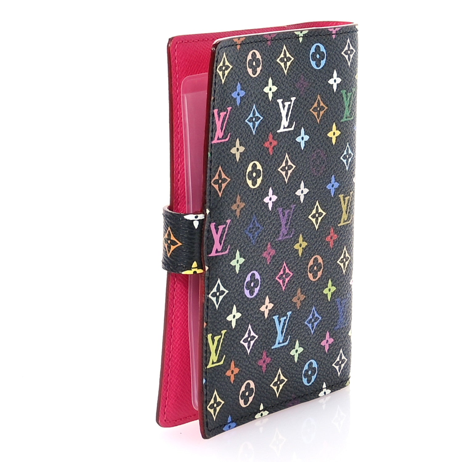 Louis Vuitton Monogram Multicolor Small Ring Agenda Cover Black Grenade 3 of 9