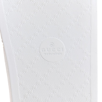 Gucci Rubber GG Monogram Perforated Womens Slide Sandals 38 Great White 7 of 8