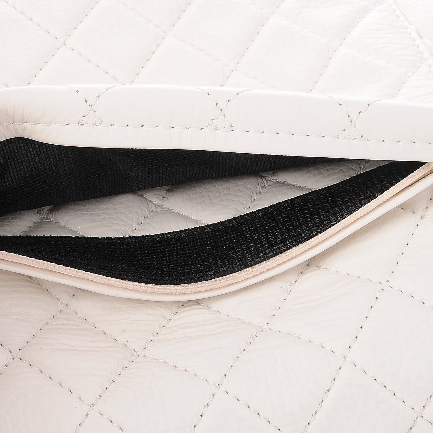 Chanel Calfskin Quilted XXL Travel Flap Bag White 8 of 12