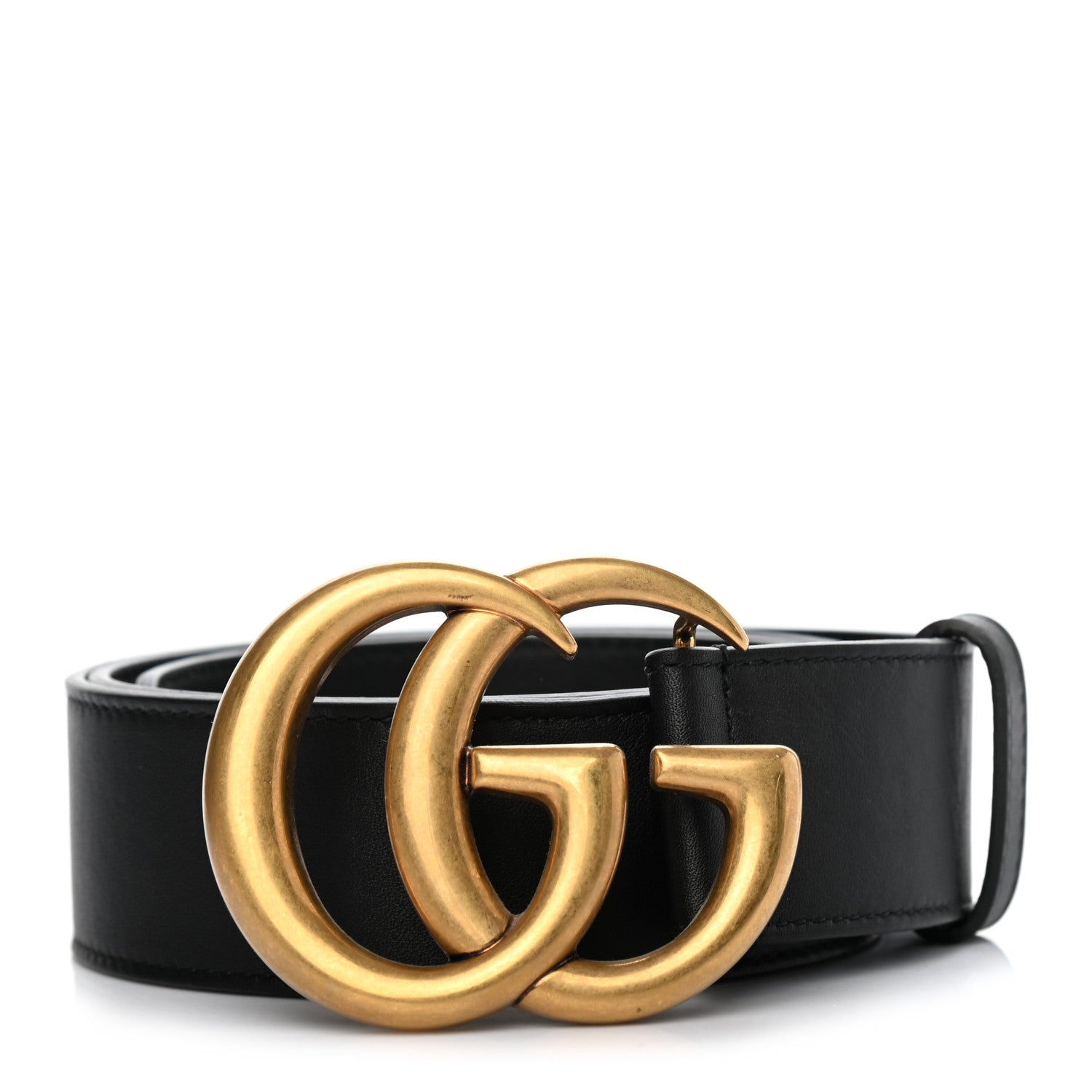 Gucci Calfskin Double G 40mm Belt 80 32 Black 1 of 5