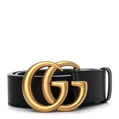 Gucci Calfskin Double G 40mm Belt 80 32 Black 1 of 5