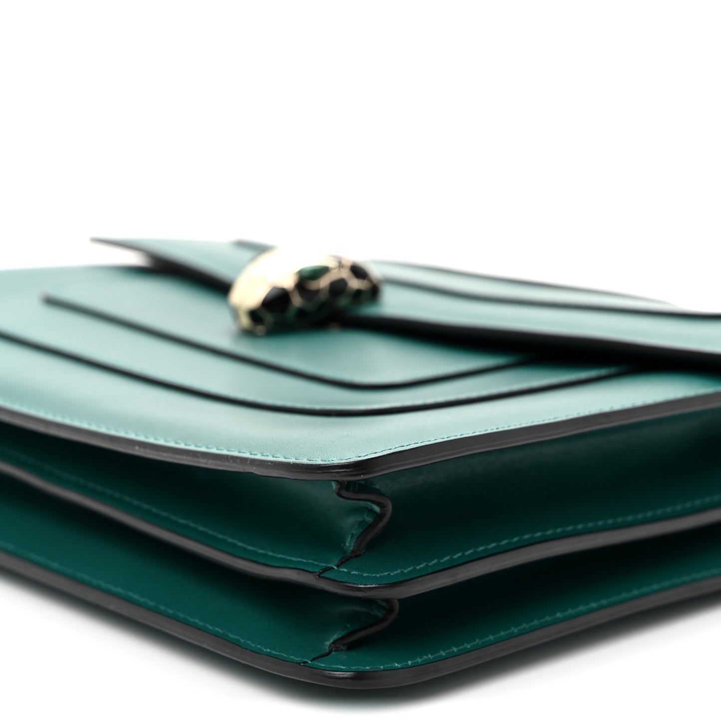 Calfskin Serpenti Forever Shoulder Bag Emerald Green