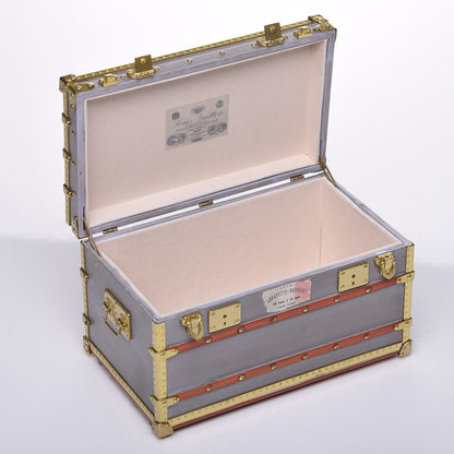 Louis Vuitton Mini Malle Zinc Trunk Paperweight Jewelry Box 5 of 11