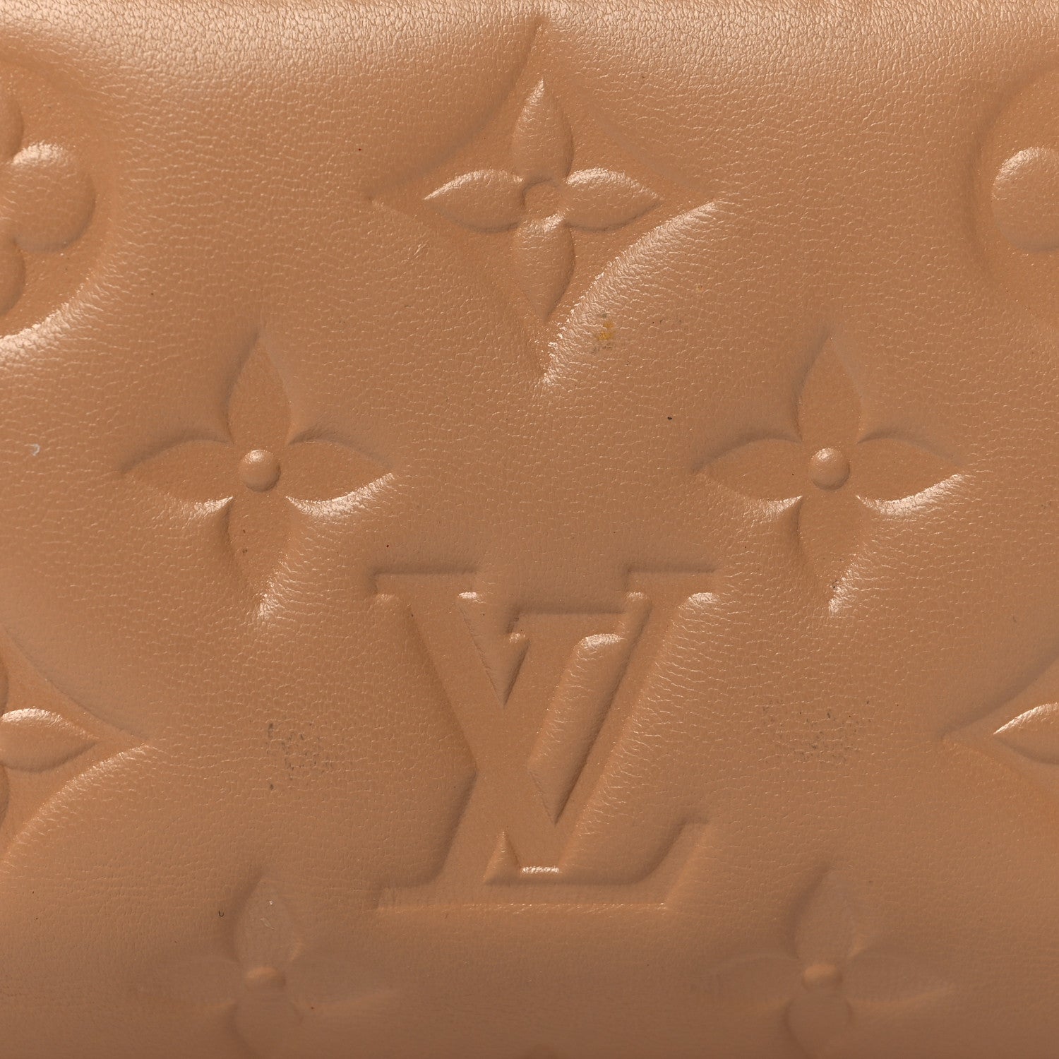 Louis Vuitton Lambskin Embossed Monogram Lou Coussin Wallet Camel 8 of 9