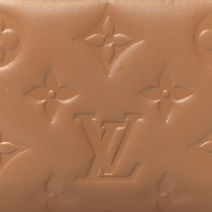 Louis Vuitton Lambskin Embossed Monogram Lou Coussin Wallet Camel 8 of 9