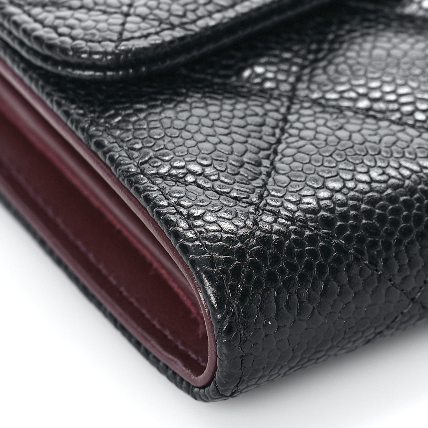 Chanel Caviar Quilted Medium Flap Wallet Black 9 of 10