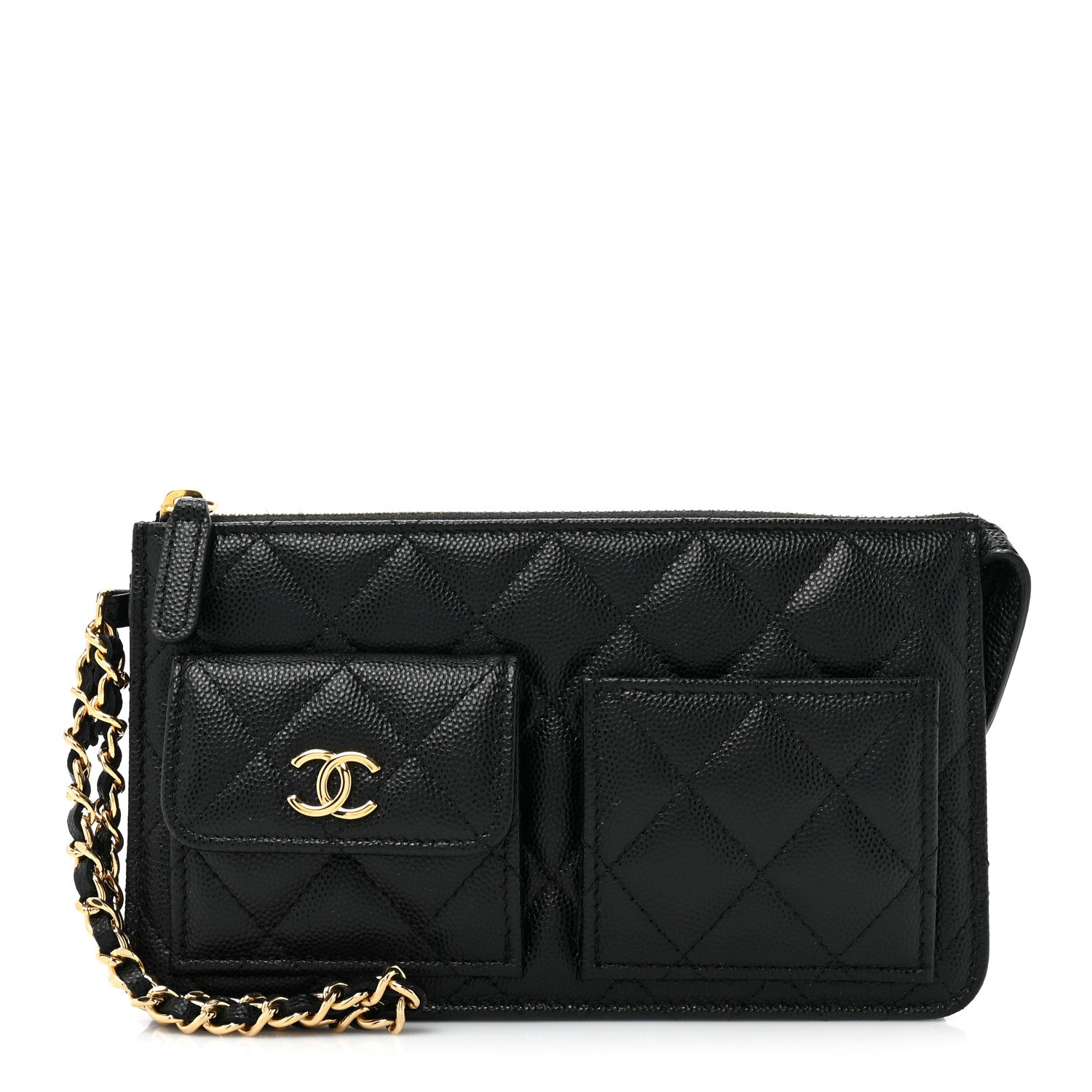 Chanel Caviar Quilted Polly Pocket Pouch Black 1 of 9
