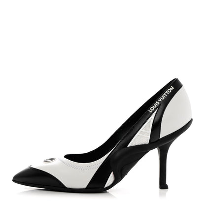 Louis Vuitton Lambskin Archlight Pumps 37 Black White 1 of 14