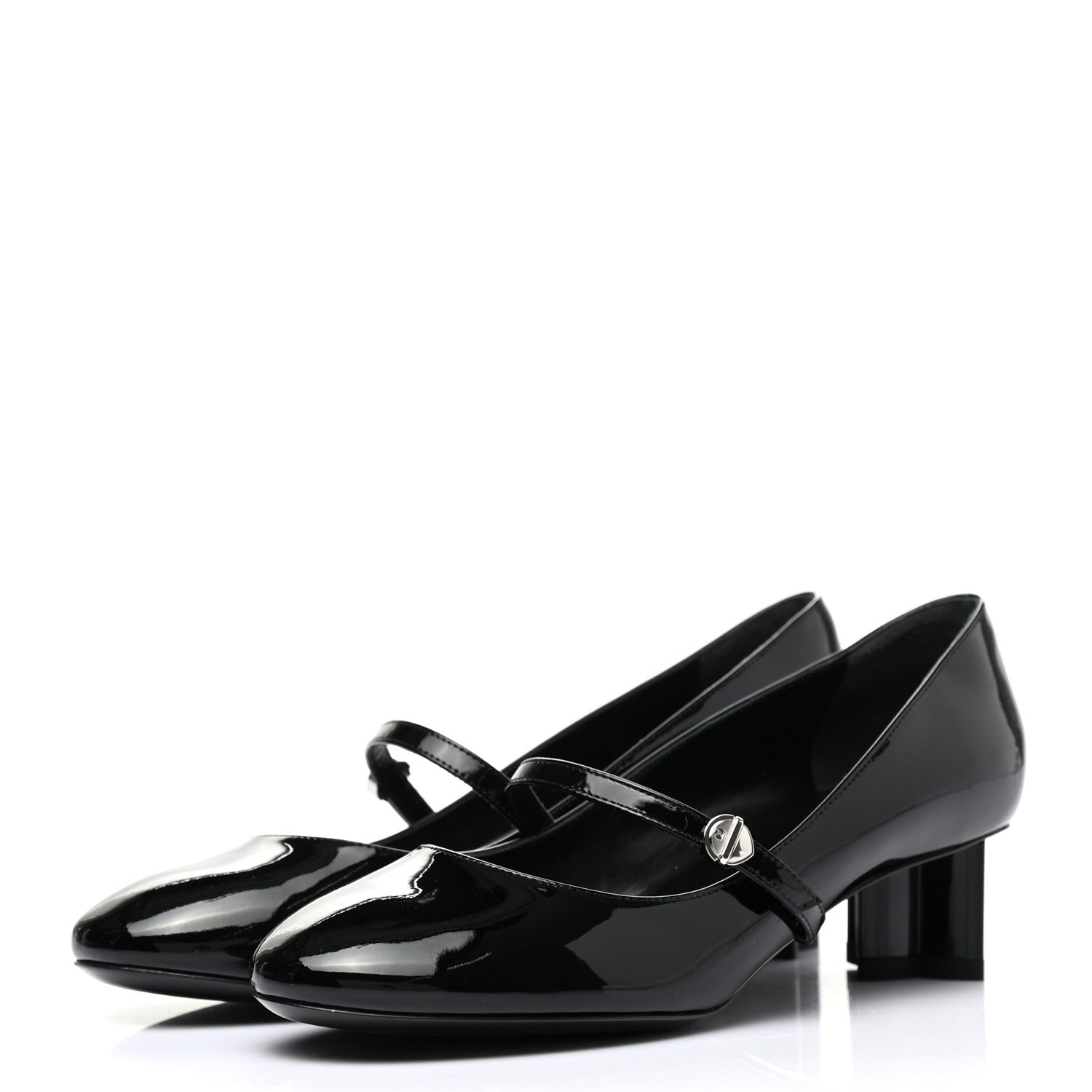 Louis Vuitton Patent Uniformes Silhouette 40mm Pumps 36.5 Black 5 of 15