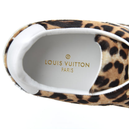 Louis Vuitton Calfskin Pony Hair Leopard Monogram Frontrow Sneakers 36 6 of 10