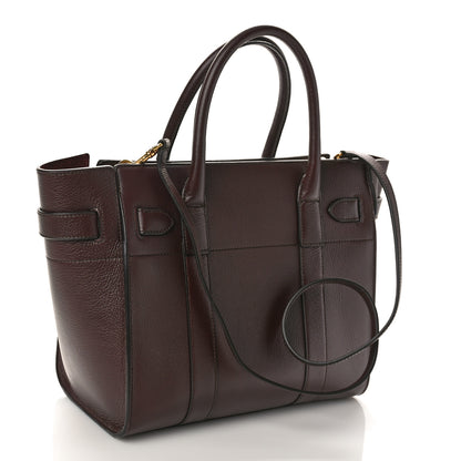 Mulberry Grain Vegetable Tanned Calfskin Small Zipped Bayswater Oxblood 3 of 9