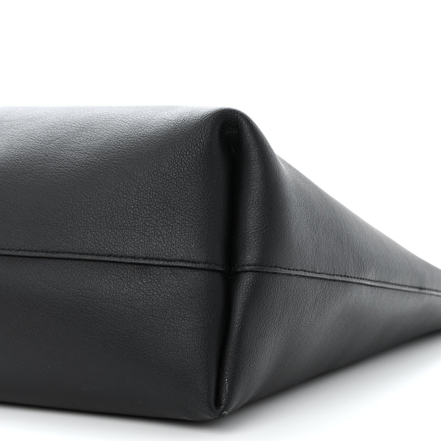 Saint Laurent Calfskin Large Shopping Tote Black 12 of 14