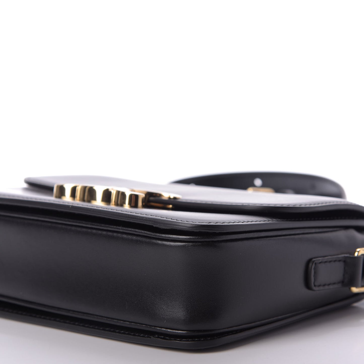 Shiny Calfskin Nano Triomphe Black