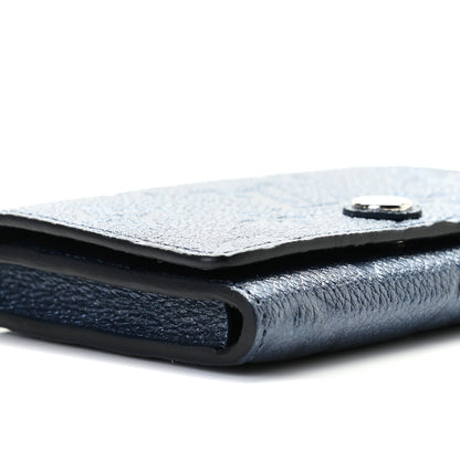 Louis Vuitton Metallic Monogram Business Card Holder Navy Nacre 7 of 8