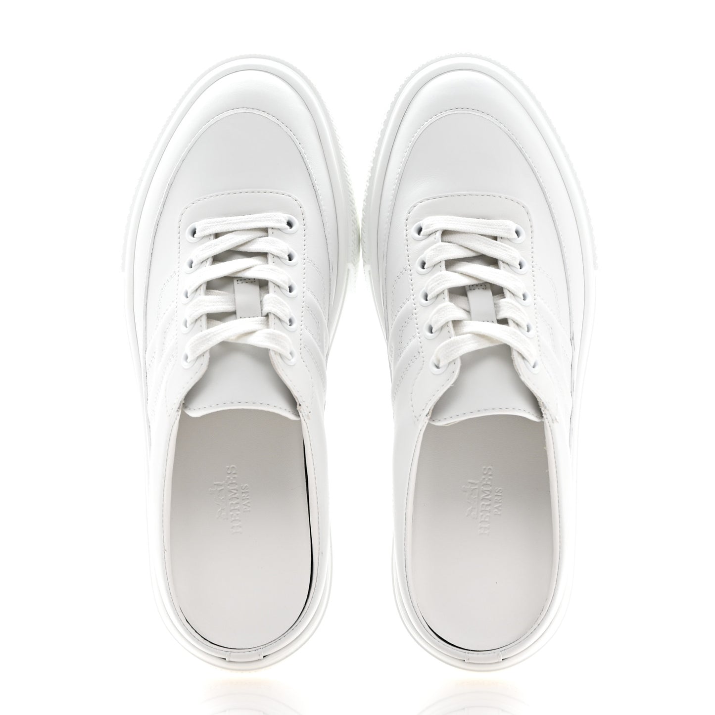 Calfskin Keep Mule Sneakers 37 White