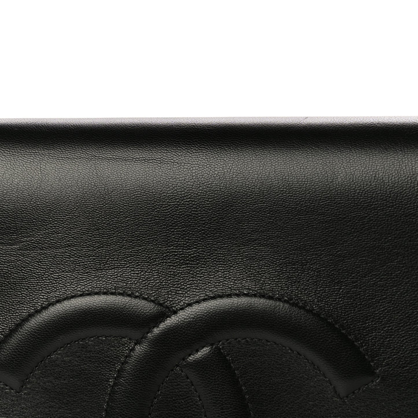 Goatskin Quilted Timeless CC Clutch Black