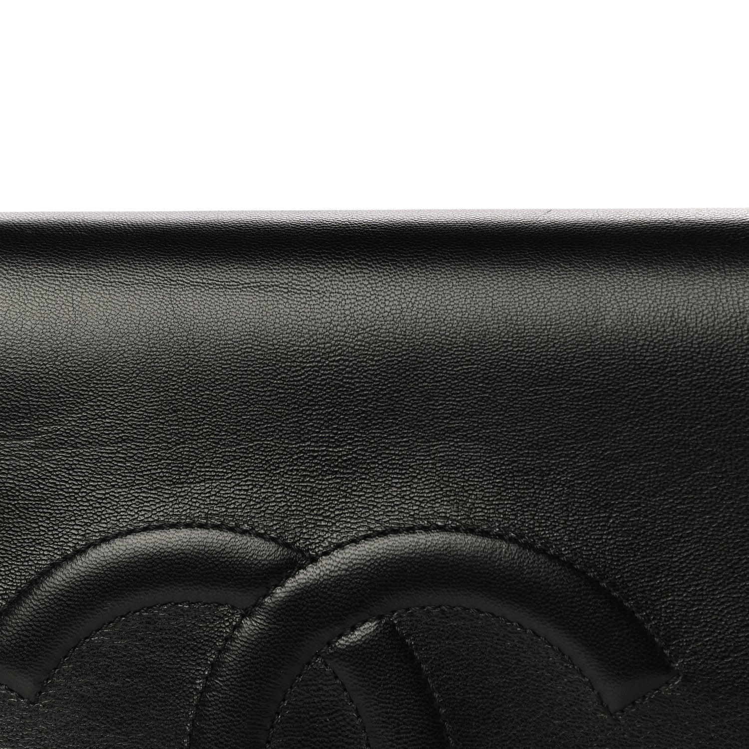 Chanel Goatskin Quilted Timeless CC Clutch Black 12 of 16