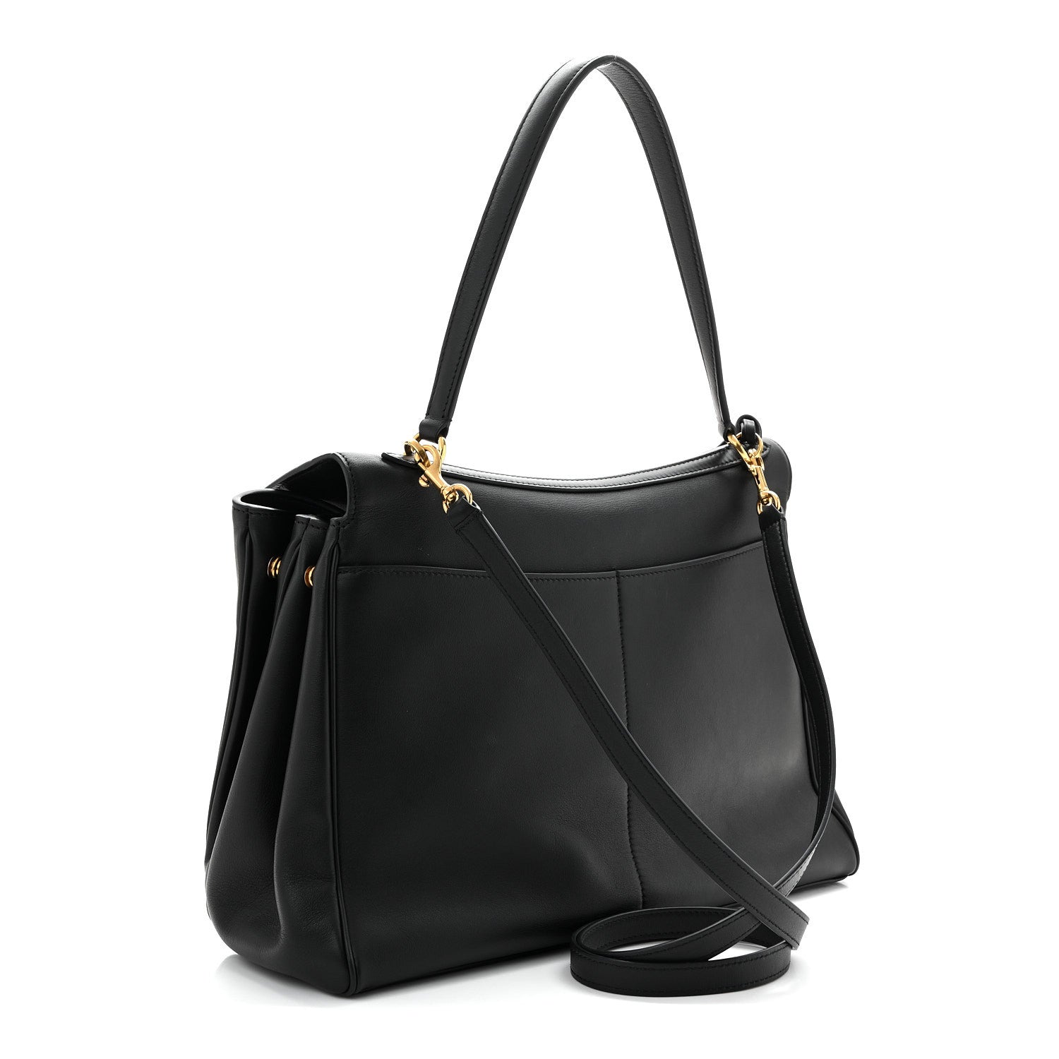 Balenciaga Natural Smooth Calfskin Medium Rodeo Top Handle Handbag Black 3 of 12