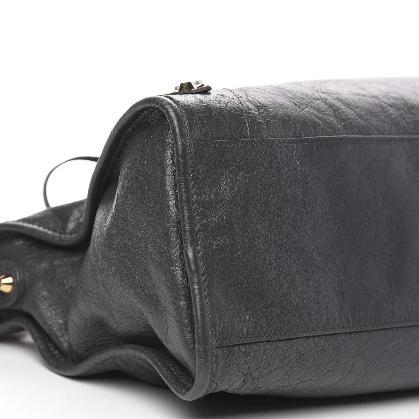 Agneau Classic Gold Hardware City Gris Fossile Anthracite