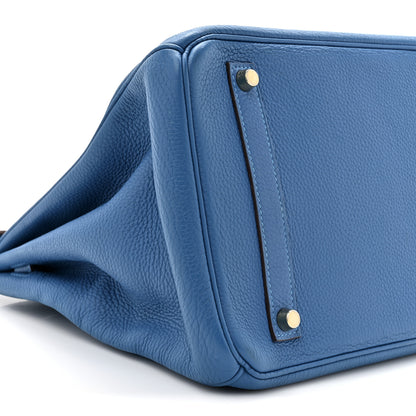 Hermes Togo Birkin 35 Bleu Azteque 10 of 18