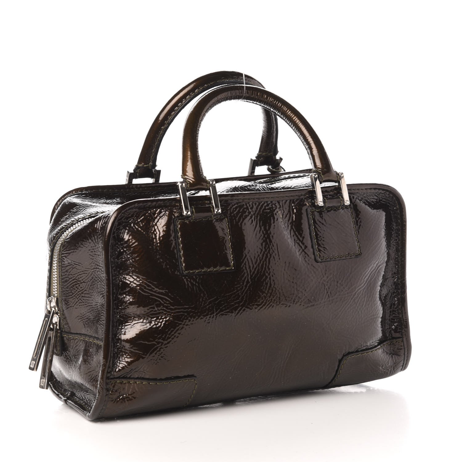 Loewe Patent Calfskin Amazona Brown 3 of 9