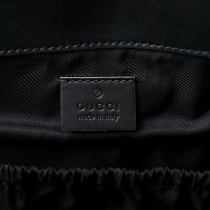 Gucci GG Supreme Monogram Web Messenger Diaper Bag Black Grey 7 of 23