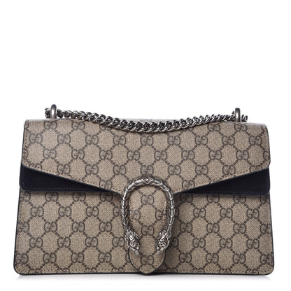 Gucci GG Supreme Monogram Small Dionysus Shoulder Bag Black 1 of 12