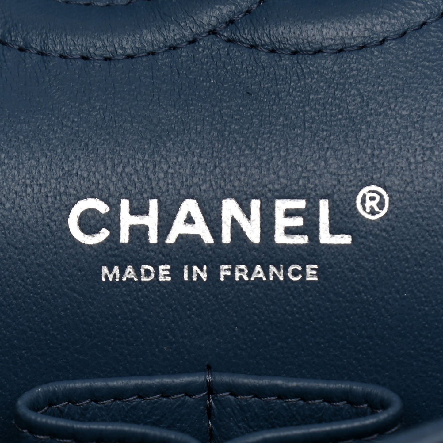 Caviar Quilted Medium Double Flap Blue