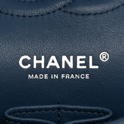 Chanel Caviar Quilted Medium Double Flap Blue 11 of 23