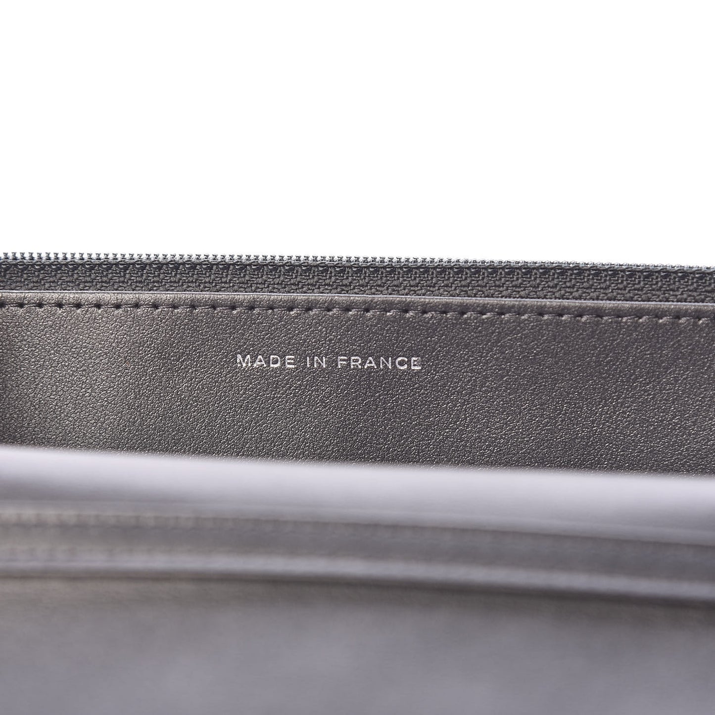 Calfskin Quilted Reissue Wallet On Chain WOC Grey