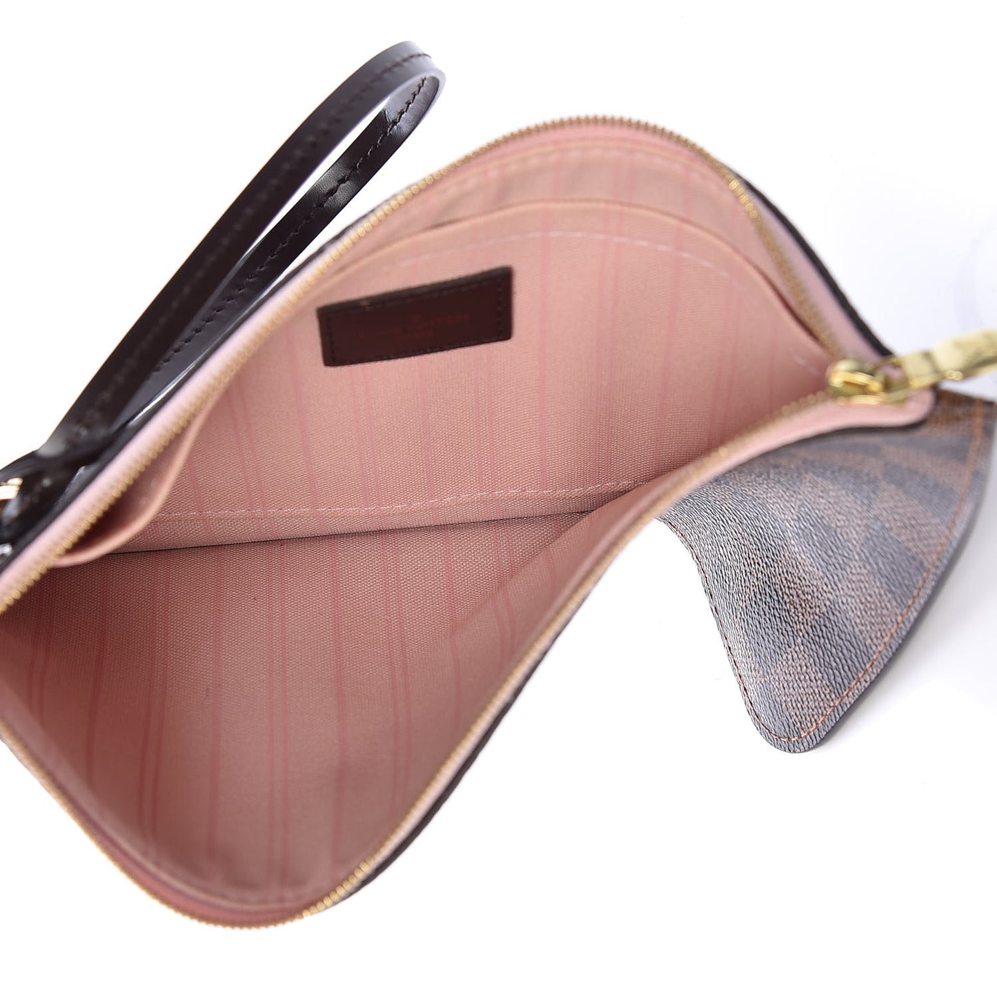 Damier Ebene Neverfull MM GM Pochette Rose Ballerine