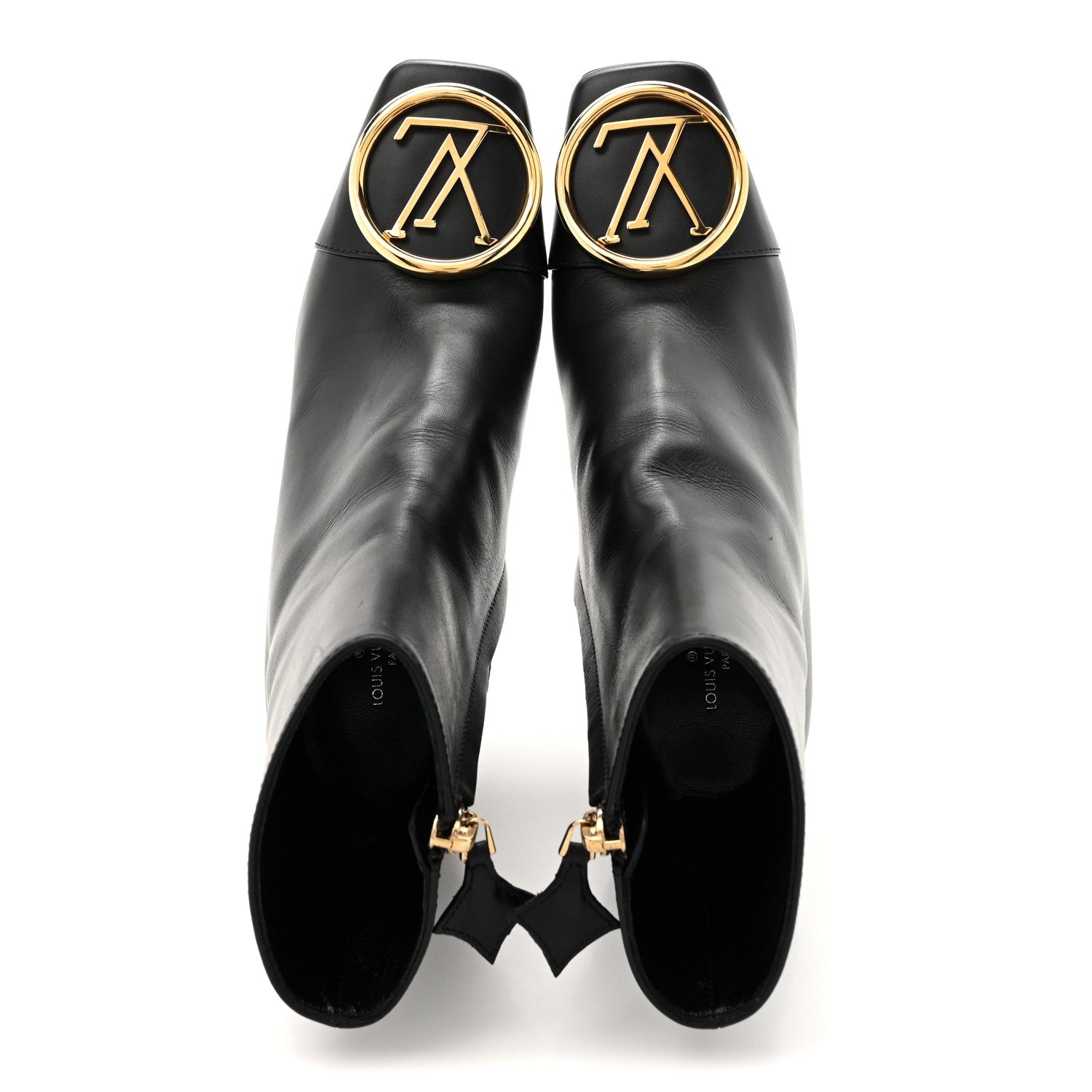 Louis Vuitton Calfskin Madeleine Ankle Boots 35 Black 2 of 12
