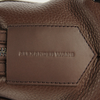 Alexander Wang Pebbled Calfskin Mini Emile Taupe Silver Hardware 9 of 9