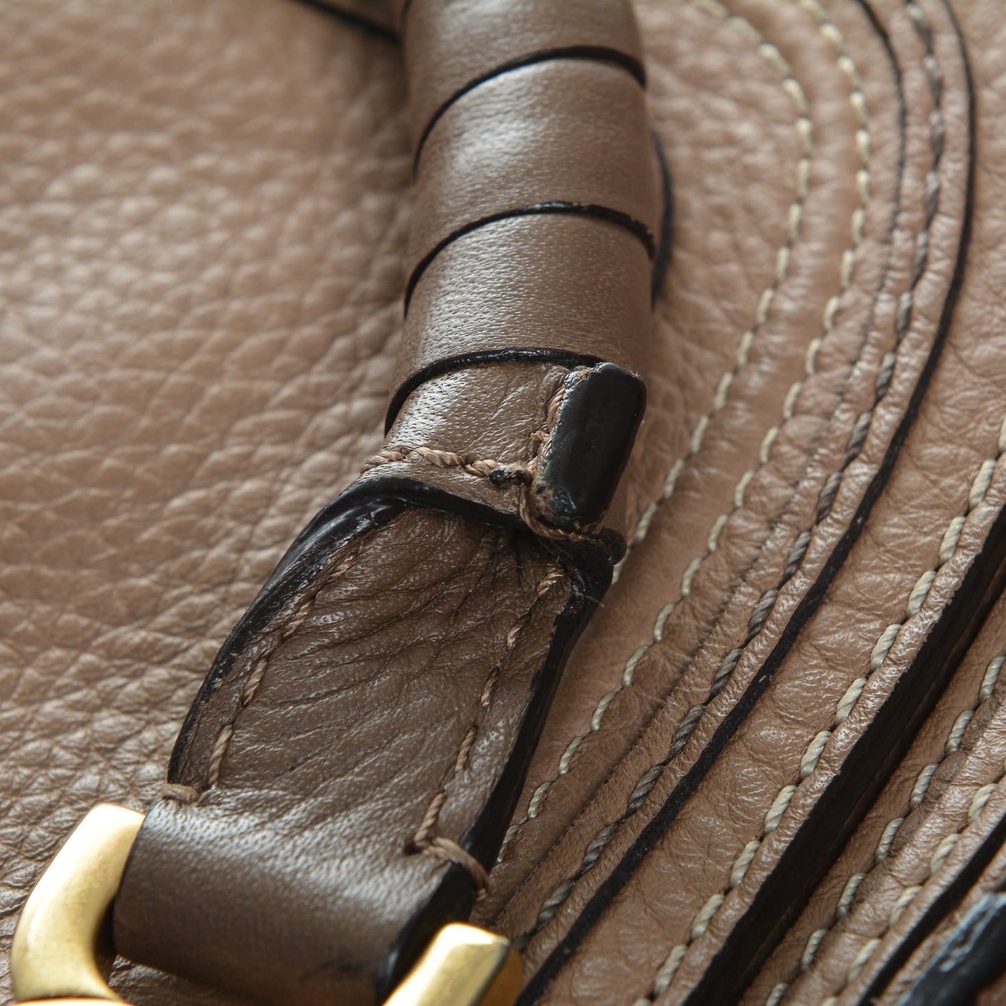 Calfskin Mini Marcie Satchel Nut