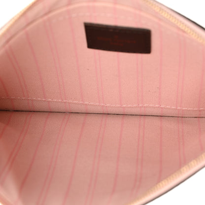 Louis Vuitton Damier Ebene Neverfull MM GM Pochette Rose Ballerine 5 of 8