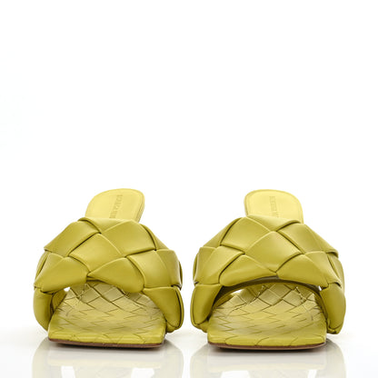 Bottega Veneta Nappa Maxi Intrecciato Lido 90mm Mule Sandals 41 Acid 2 of 9