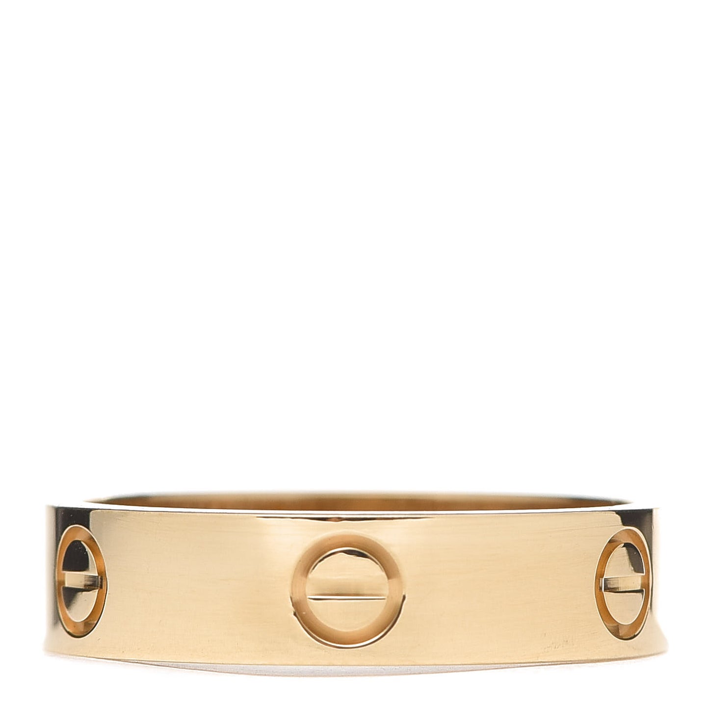 18K Yellow Gold 3.5mm LOVE Wedding Band Ring 64 10.75