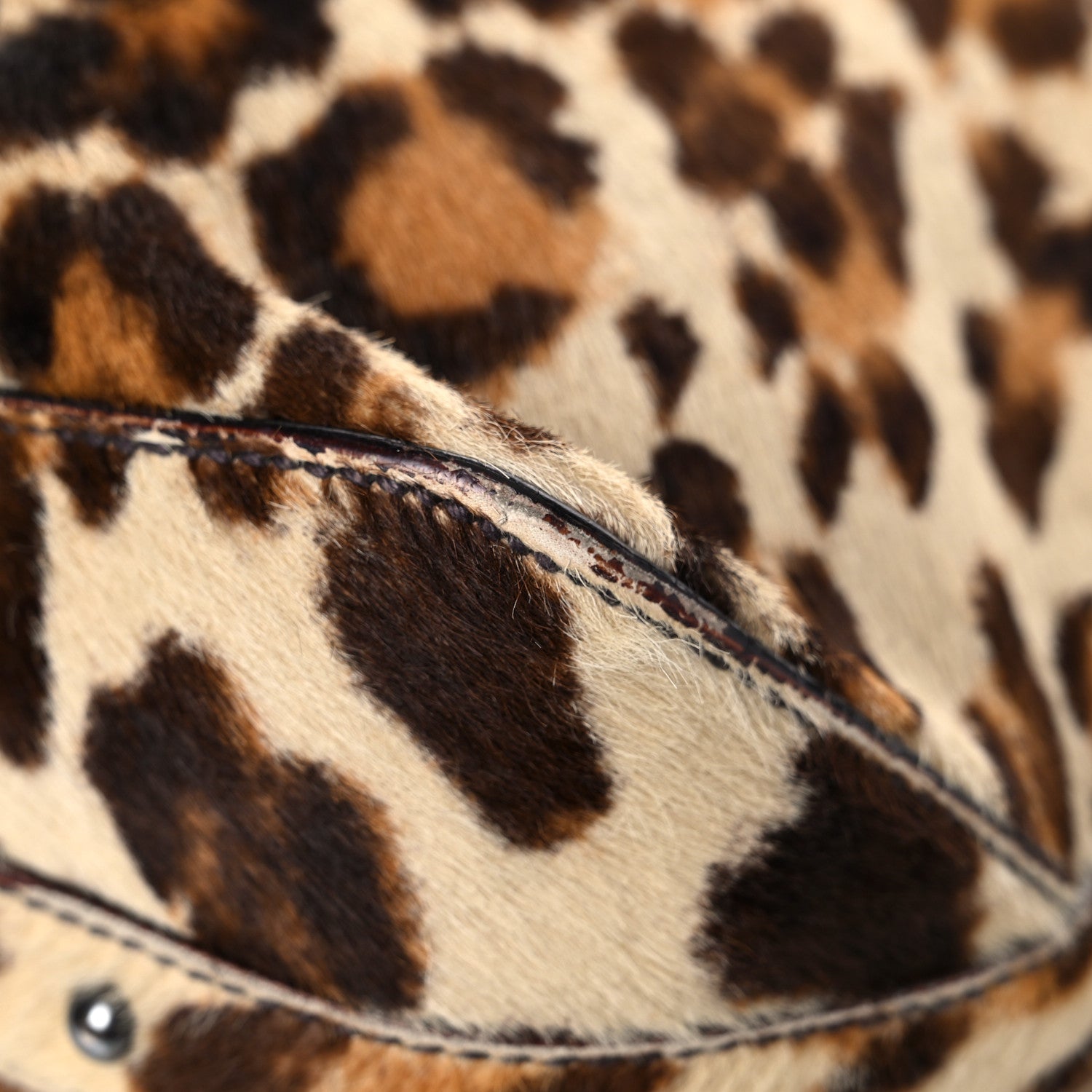 Prada Cavallino Leopard Print Shoulder Bag Avorio 9 of 21