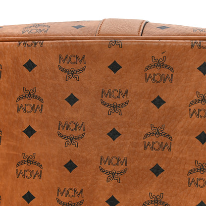 MCM Visetos Medium Liz Reversible Shopper Tote Cognac 10 of 12