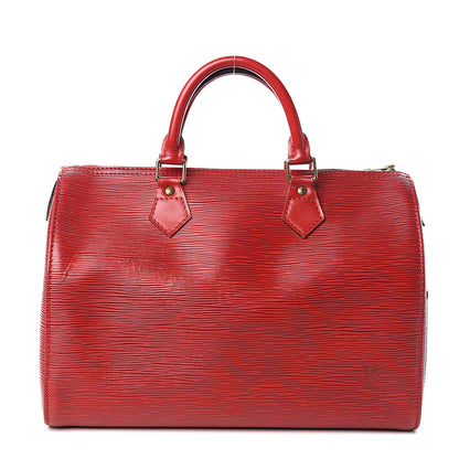 Louis Vuitton Epi Speedy 30 Castillan Red 1 of 10