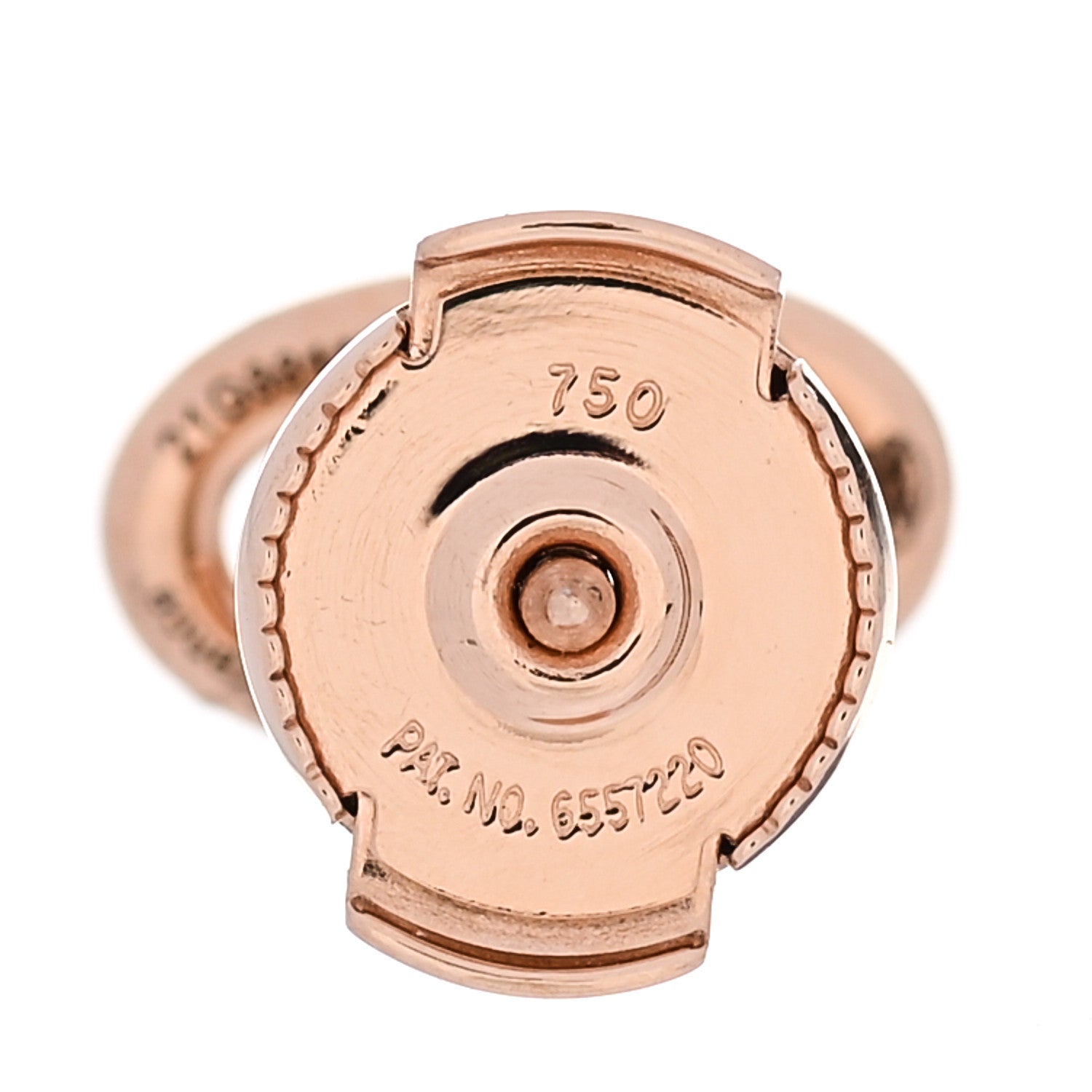 Hermes 18K Rose Gold TPM Farandole Stud Earrings 5 of 6