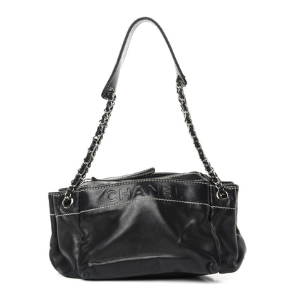 Chanel Lambskin Lax Accordion Hobo Black 1 of 10