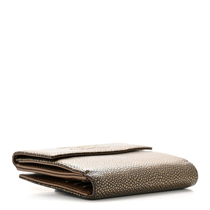 Chanel Metallic Caviar Timeless CC Compact Wallet Bronze 4 of 10