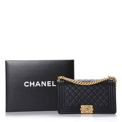 Chanel Caviar Quilted Medium Boy Flap Black 10 of 10