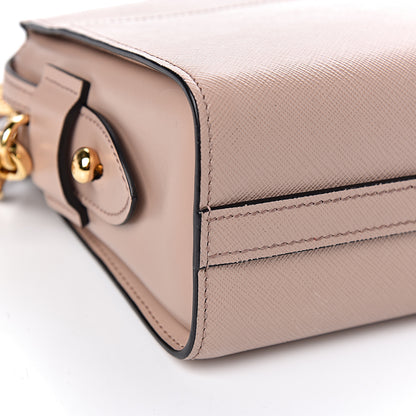 Prada Saffiano City Calfskin Esplanade Crossbody Bag Cipria 8 of 9