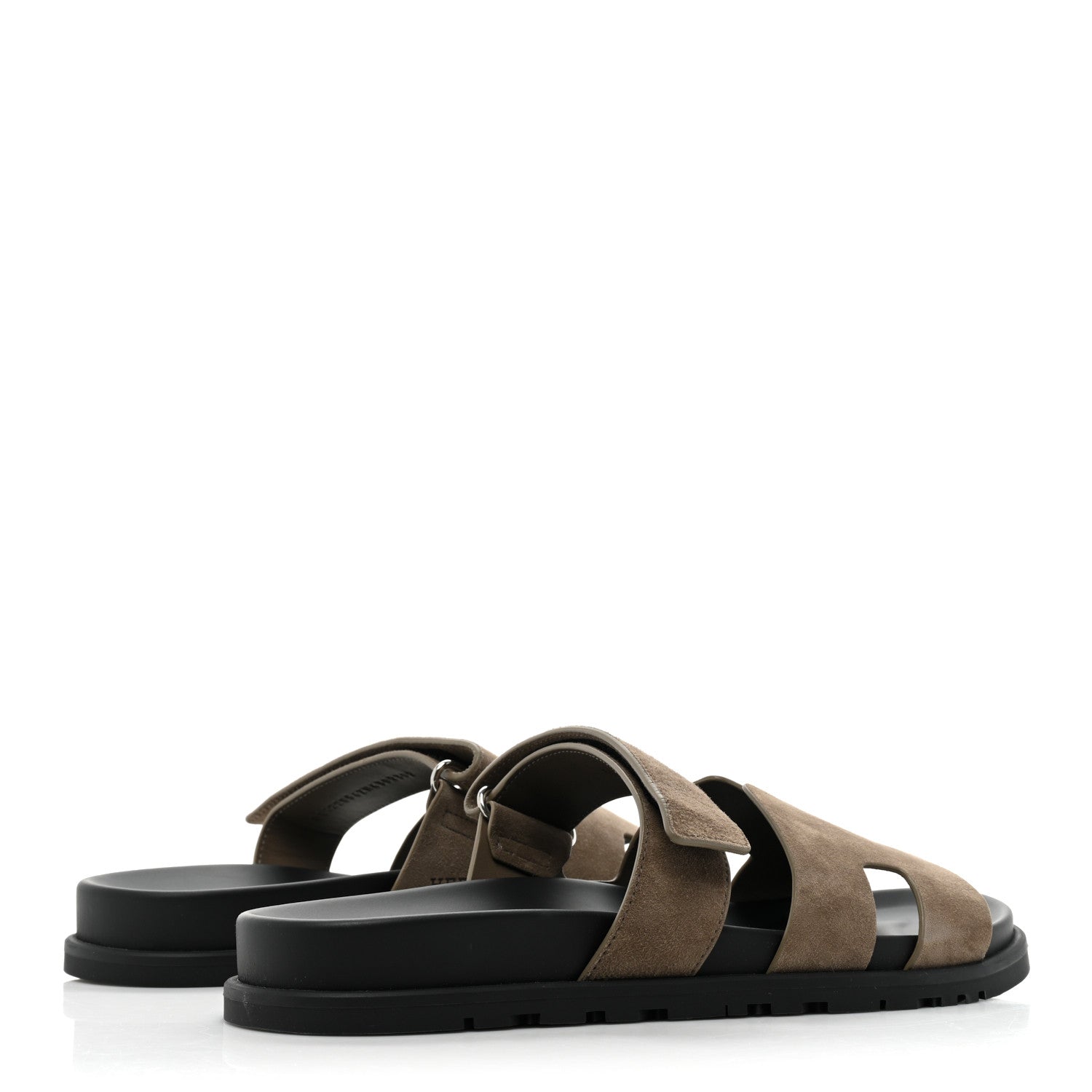 Hermes Suede Goatskin Mens Chypre Sandals 43 Beige Argile 4 of 10