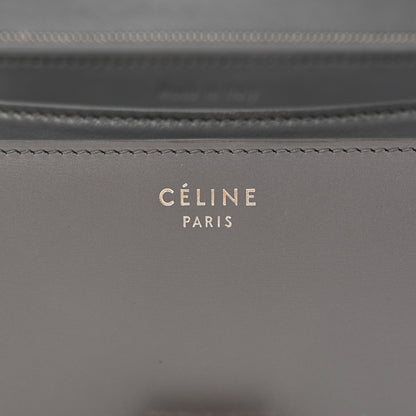 Celine Smooth Calfskin Medium Classic Box Flap Bag Storm 7 of 15
