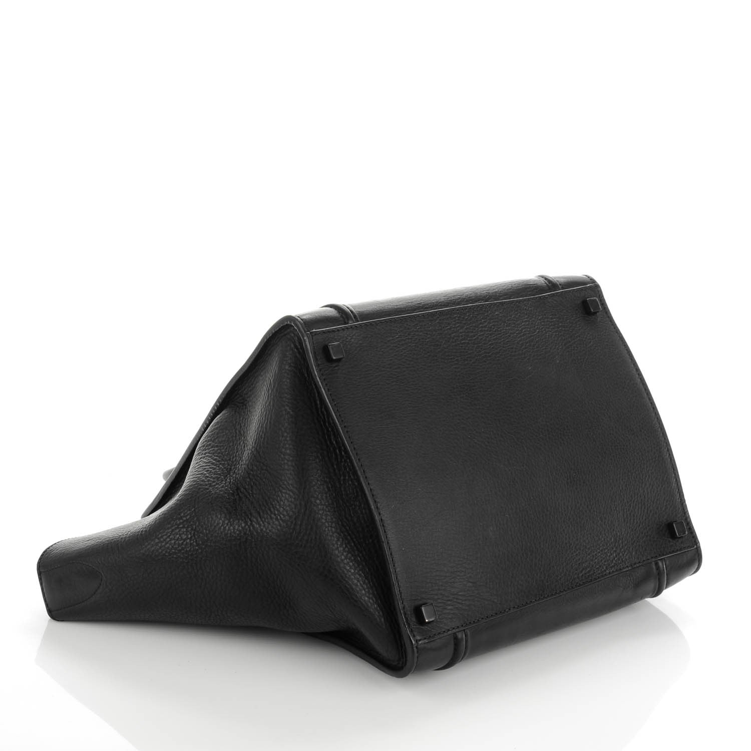 Celine Supple Calfskin Medium Phantom Luggage Black 4 of 8